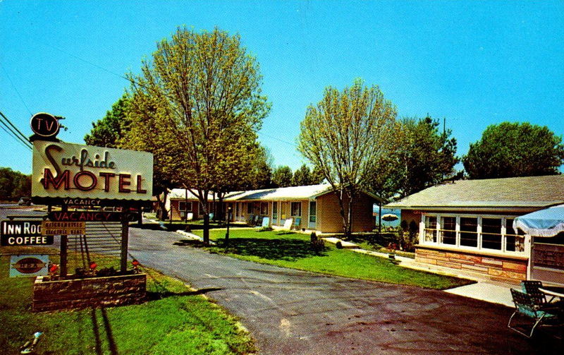 Surfside Motel - Vintage Postcard